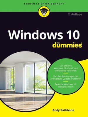 cover image of Windows 10 für Dummies